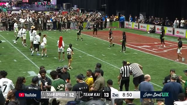 Team Speed vs Team Kai Flag Football Game Highlights at Super Bowl LIX