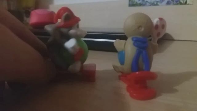 Мультик пряник і вовчик зустрічають дідусика мороза пригоди з дідом  морозом
