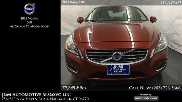 Used 2012 Volvo S60 | J&M Automotive Sls&Svc LLC, Naugatuck, CT - SOLD