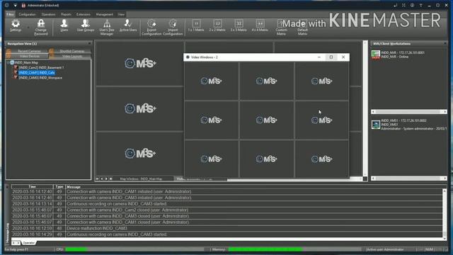 Add video matrix in VMS M3S+