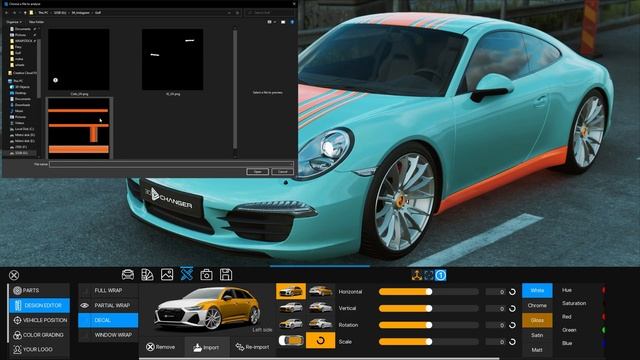 Gulf livery design visualization | 3D Changer PRO 3