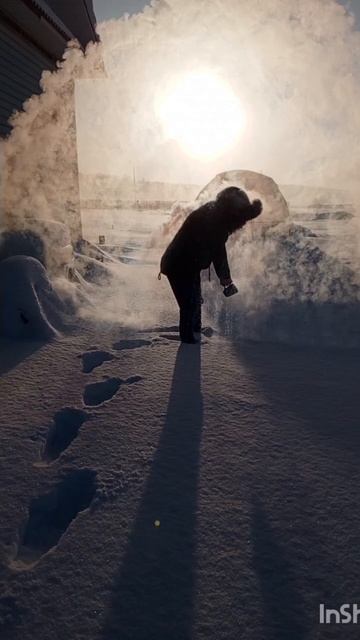 Magic.Weather -40C. #freezing #coldandhot #winter #bliss #boilingwater зимняя магия