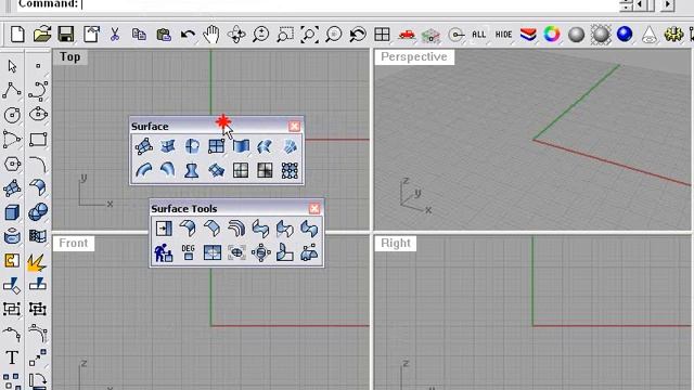 Learning Rhino---Toolbars & Menus