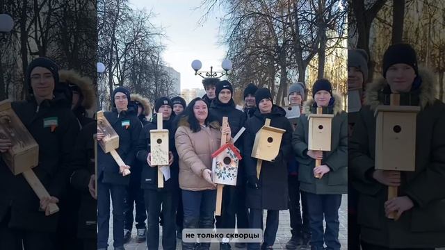 Школьники Владимира построили новые дома для птиц!