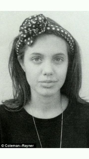 Angelina jolie high school pictures 💗#angelinajolie #hollywood #highschool #picture #shorts #viral