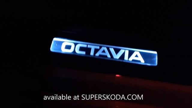 Octavia III - led indiglo door sills - SUPERSKODA.COM