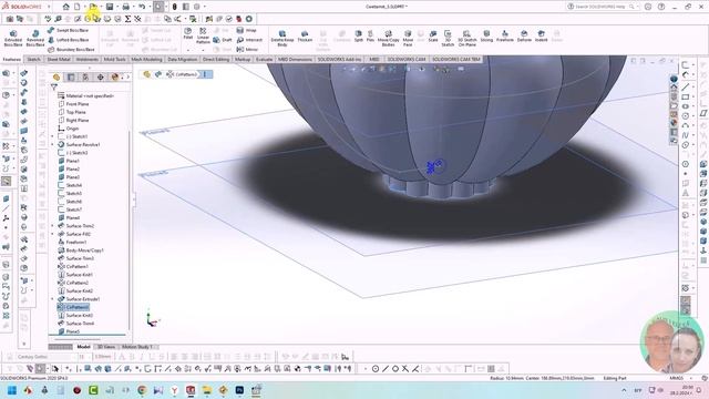 Как быстро и легко использовать freeform surface в SolidWorks