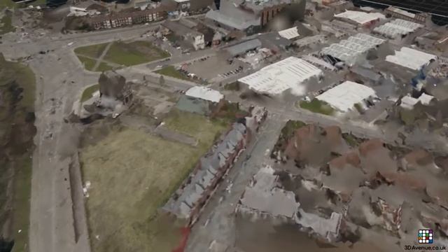 Drone footage converted to 3D model