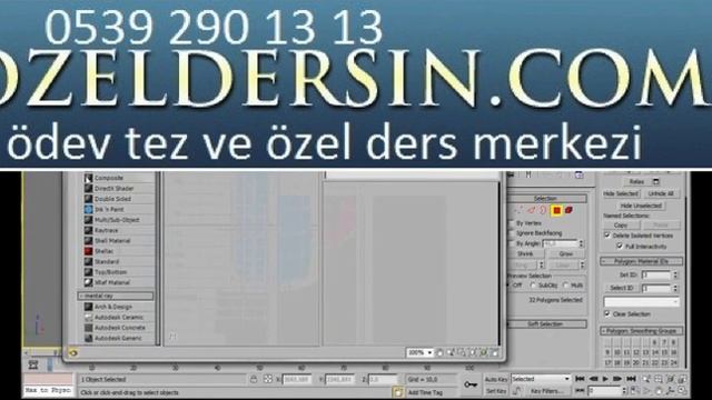3ds Max - Spline Modeling - Part 2 0539 290 13 13 | bitirme tezi