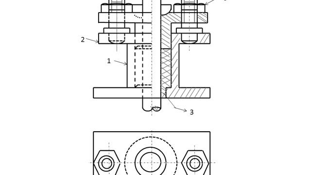 ASSEMBLY DRAWING OF STUFFING BOX and SQUARE TOOL POST