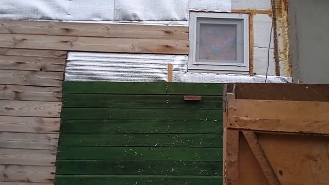 Новый курятник , утепляем дом.