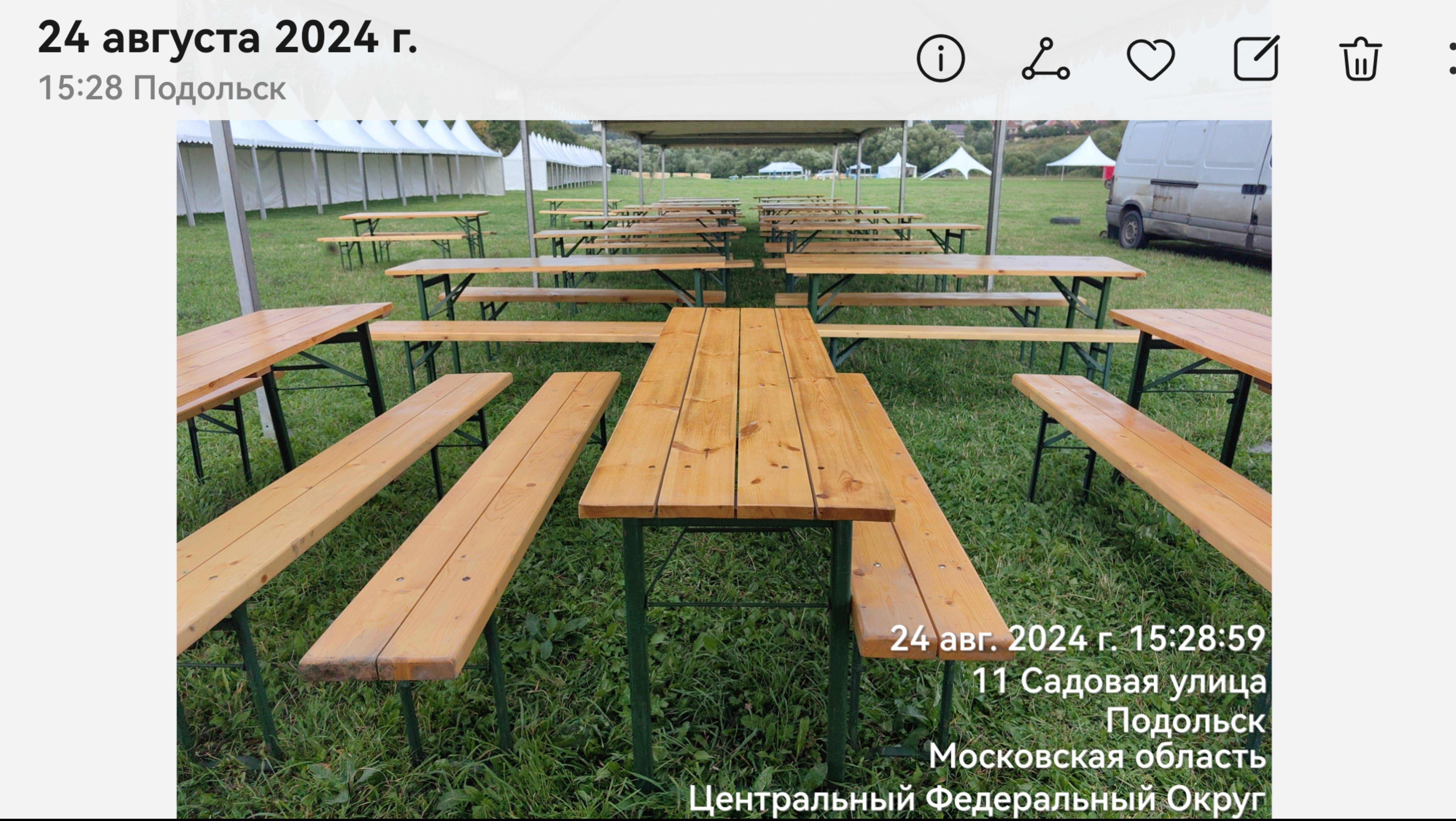 Аренда скамеек, лавочек, столов. Аренда пивных наборов мебели
