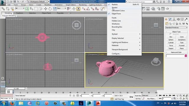 Хичээл №2. 3DsMax 2014 - Ажлын талбартай харьцах