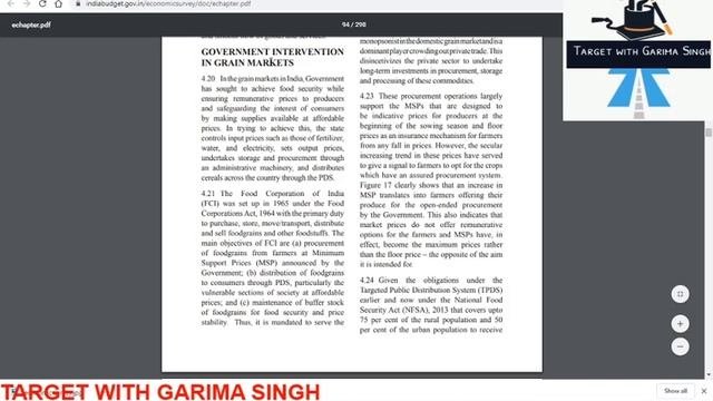 GIST OF ECONOMIC SURVEY 2019-20#VOLUME - I