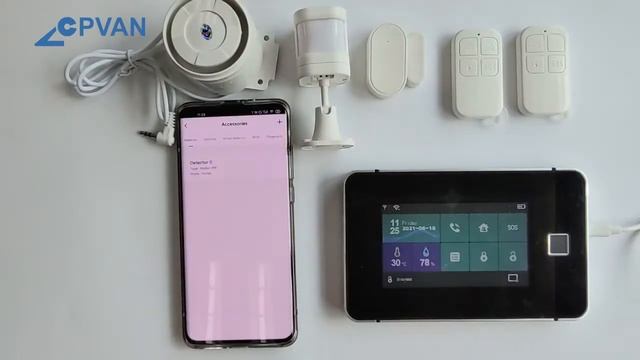 CPVAN Tuya Smart Fingerprint WIFI+GSM alarm system