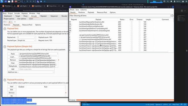 Lab #9 Exploiting XXE to retrieve data by repurposing a local DTD