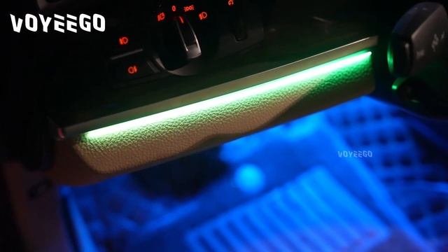 64 RGB Colors BMW 7 Series F02 F01 2012-2017 Interior Ambient Lighting | Rainbow