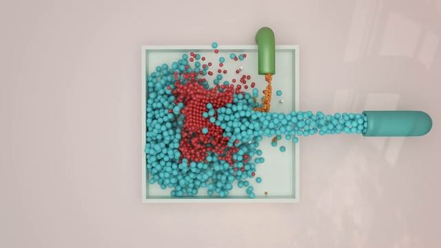 molecular particles simulation Blender