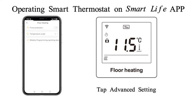 How to operate smart thermostat on smart life app(Floor heating thermostat) -33