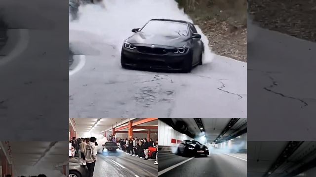 If you want to see BMW burning tires in 3 different ways, this is for you #bmw