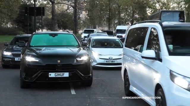 SUPERCARS in LONDON October 2023! Extremely LOUD Gintani SVJ!