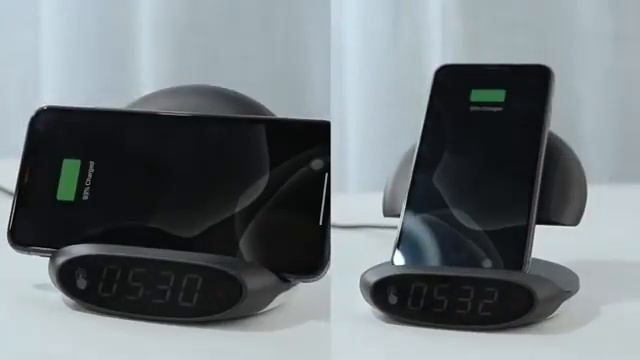 [ Product Wireless Charger ] Alarm Clock Wireless Charger