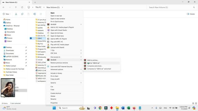 How to do WinRar in windows 11