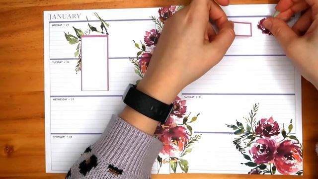 Plan With Me // Horizontal Clasic Happy Planner // Flowers // January 2021