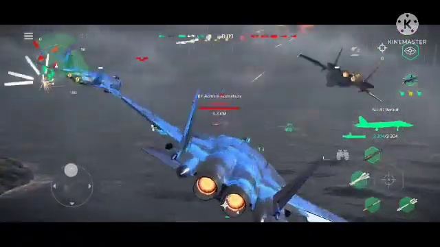 Modern warships: USS Nimitz CVN 68 with SU-47 Berkut in action.