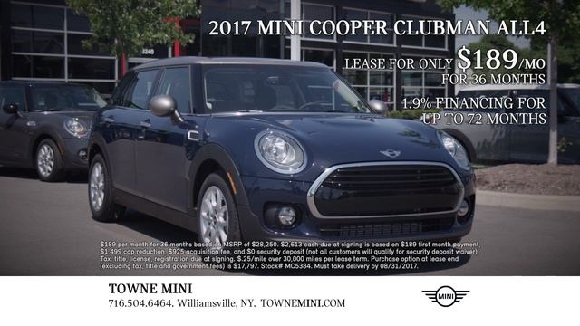 Get Summer Savings On The MINI Cooper Clubman ALL4 At Towne