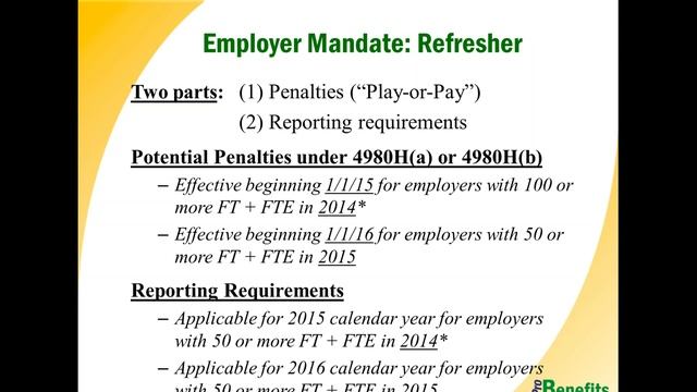 2016-05-19 ProBenefits Client Webinar - Update on Key Benefits Compliance Issues for 2016