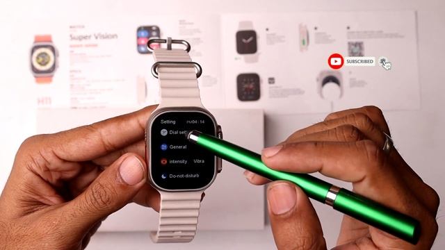How do I Unlock Dial Face in H11 Ultra Smartwatch