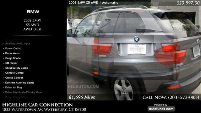 Used 2008 BMW X5 | Highline Car Connection, Waterbury, CT - SOLD