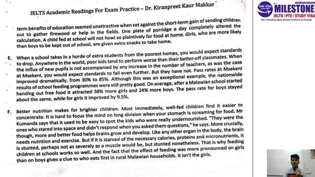 Food | The Priceless Teaching. aid Proven in Msekeni | Reading Answers | Explanation in Punjabi