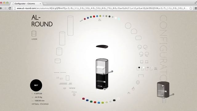 AL-ROUND furniture configurator preview