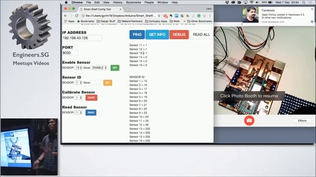 Smart shelf web config interface - Hackware v2.5