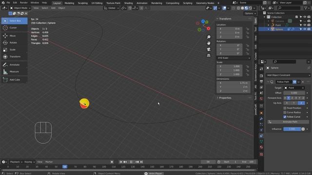 Blender Tutorial - Path based movement