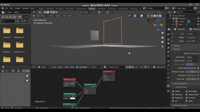 How to make glass in blender 2.83.2 evee and cycle render for beginners ( tutorial )