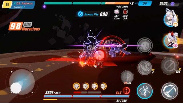 [ 804 ] Honkai Impact 3 / Q-Singularis : Red Lotus / 4 Quantum boss vs Swallowtail Phantasm