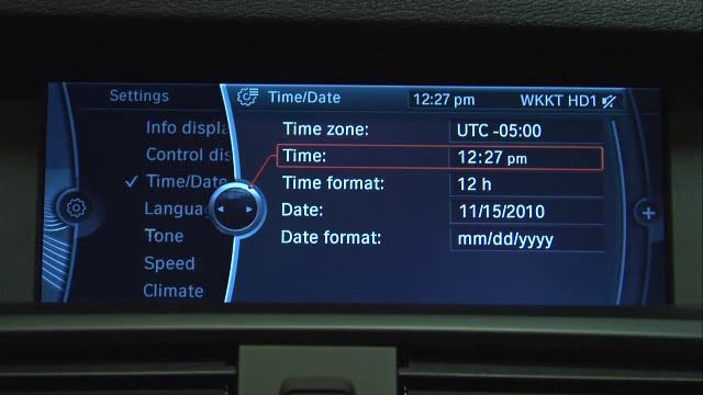 X3 iDrive Display Settings