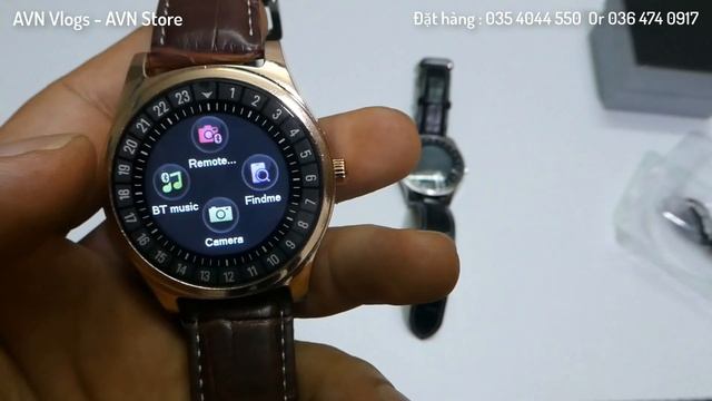 CHI TIẾT SMARTWATCH R68 PRO ĐIỆN THOẠI DÙNG SIM 32G DÂY DA AVN STORE