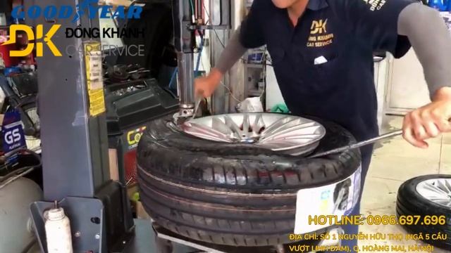 #1 Lốp Hãng Goodyear Đức Cỡ 225/55R17 Lắp Đặt Cho Xe BMW 5 Series Tại Đồng Khánh Car Service