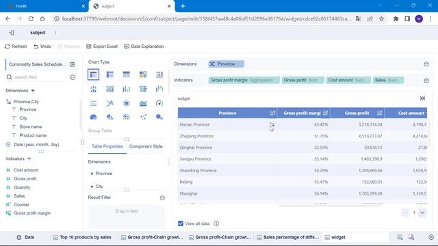 FineBI V6.0 Basics Tutorial - Chapter6_ Add Component Interaction