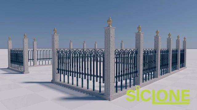 40 free handrail and fence parametric 3D models