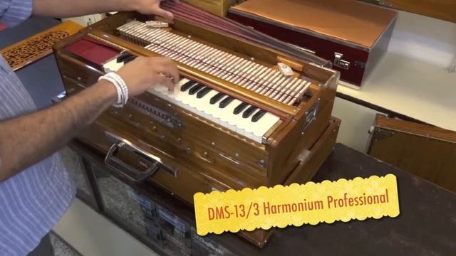 DMS - 13/3 Professional Scale Changer Harmonium - Natural Colour shown in this video