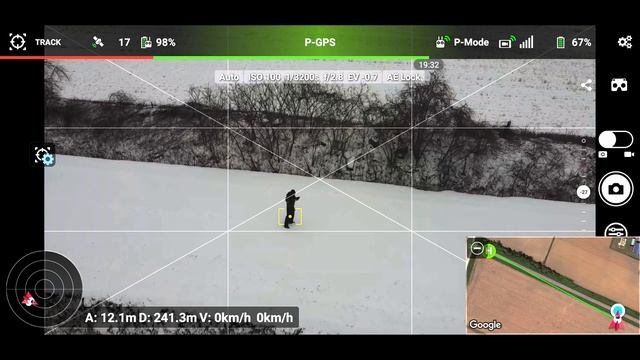 Testing Tracking with Mavic Mini drone and Litchi Android app