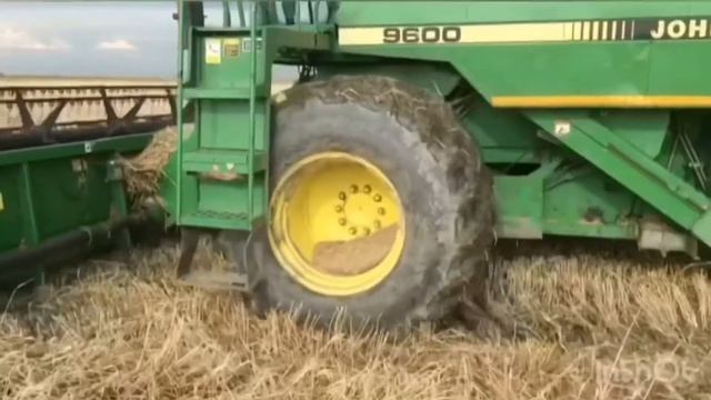 john deere 9600 2 Уборка Ячменя