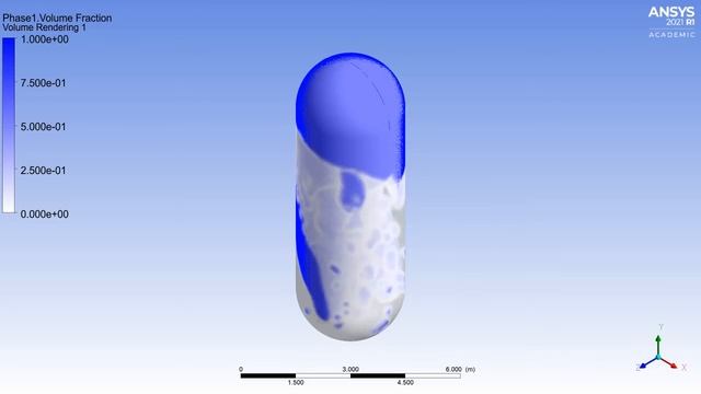 Rocket fuel tank simulation