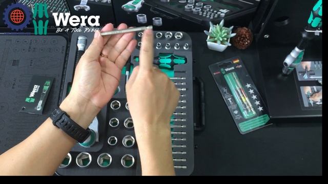 Wera + The Gioi Moi JSC | Bộ dụng cụ Wera 8100 SA/SC 2 cao cấp, 43 cái, 1/2" & 1/4", metric | ZYKLO