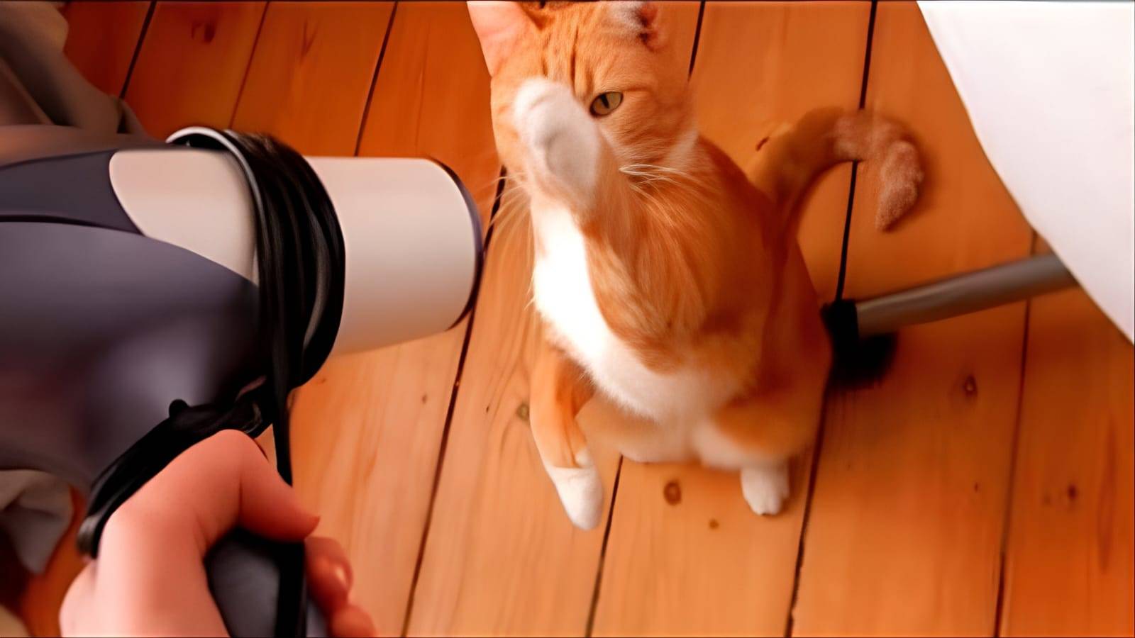 Коты против фенов (Funny Cats vs Hair Dryers Compilation)